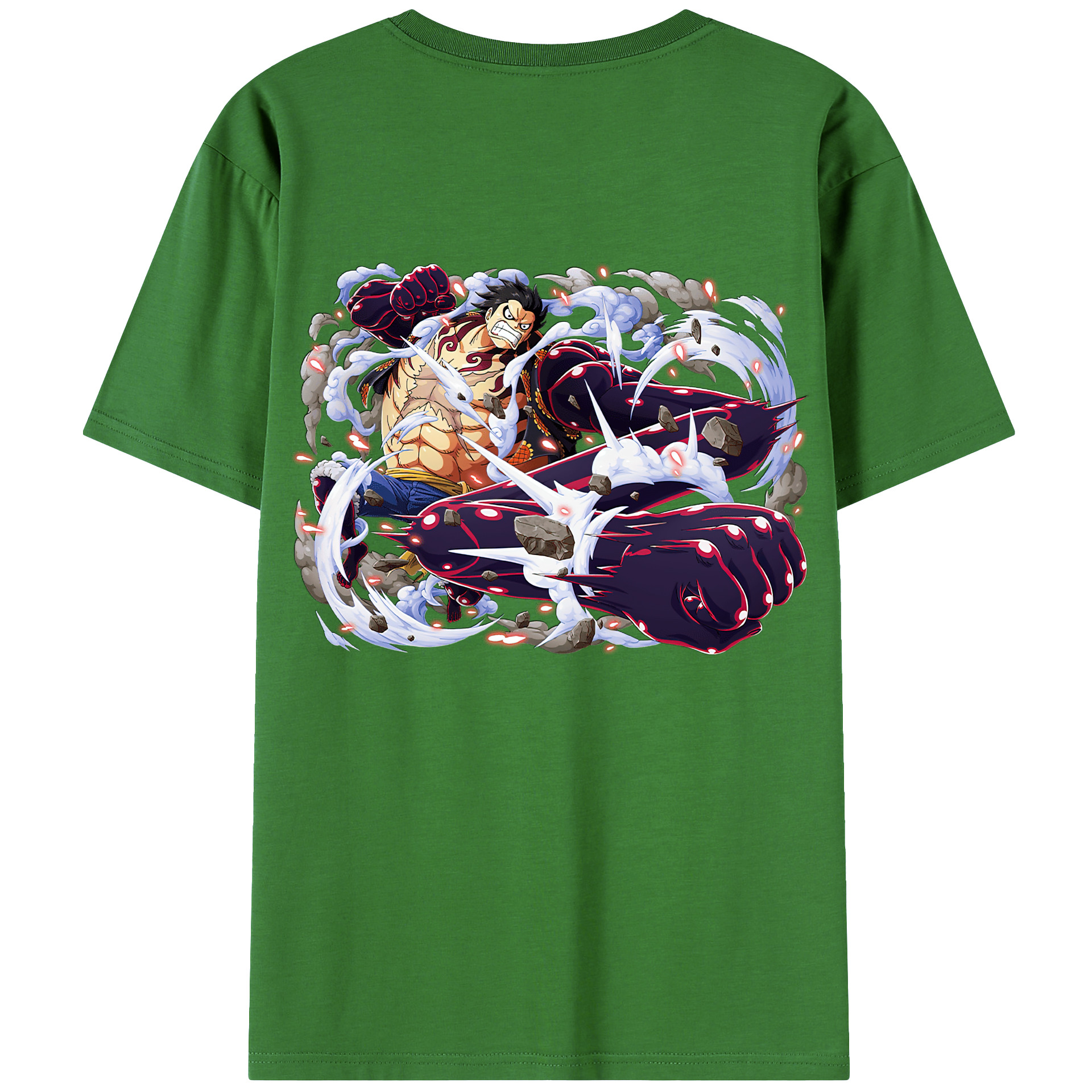 ワンピース モンキー・D・ルフィ ONE PIECE Monkey D. Luffy レディース半袖Tシャツ(バックプリント)